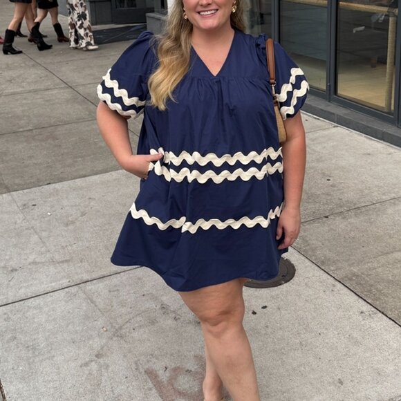 Blue mini dress - Picture 1 of 8